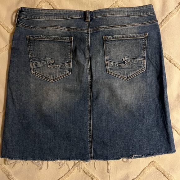 Silver Denim Skirt - Picture 5 of 7